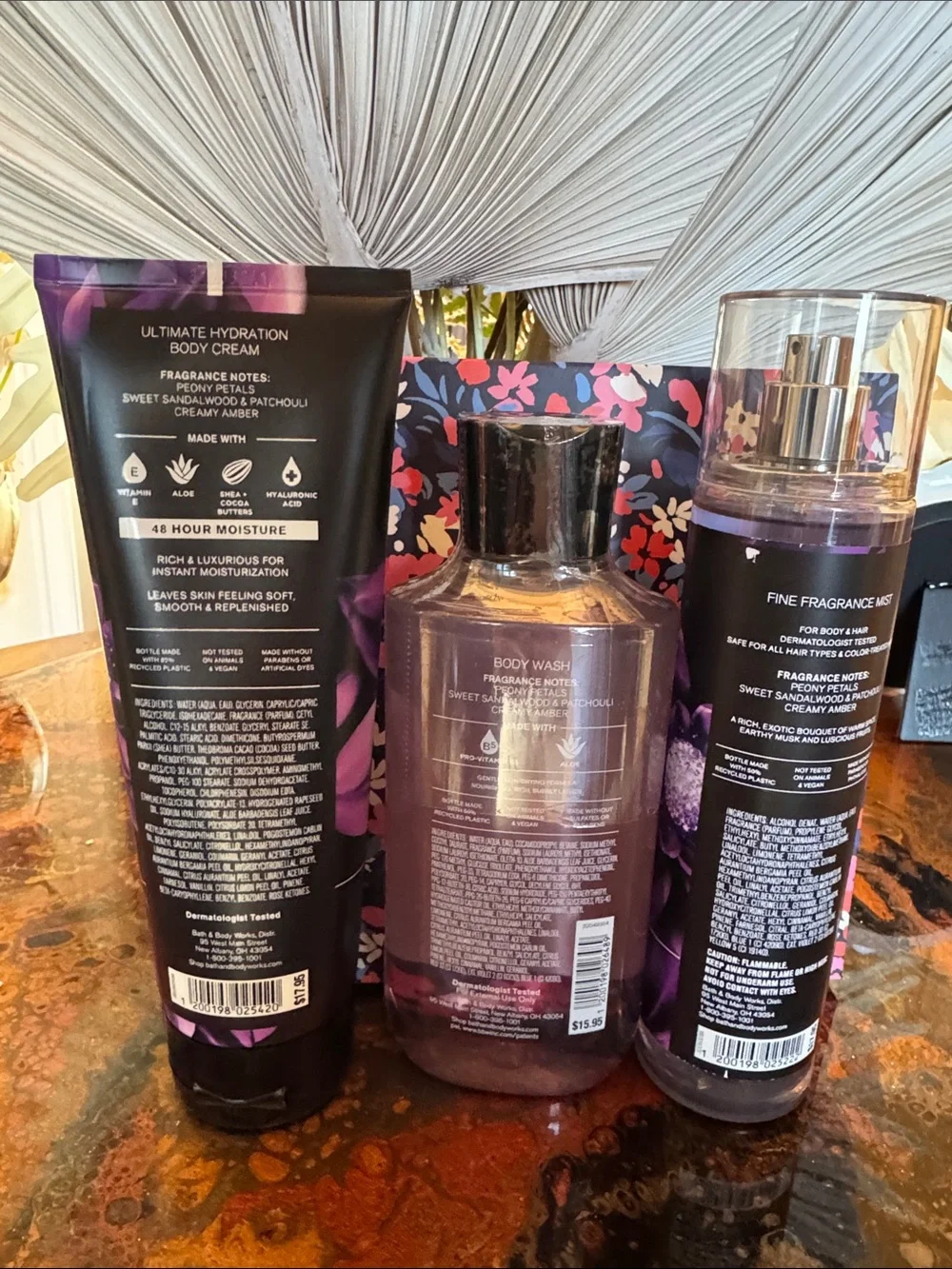 Bath & Body Works Black Amethyst Body Care Trio & Draper James Gift Box